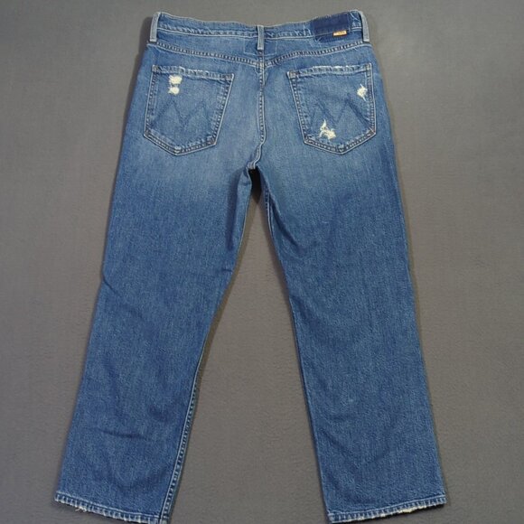 Mother Superior Jeans Womens 33 Blue The Tomcat Playing With Scissors Distressed - Picture 2 of 16